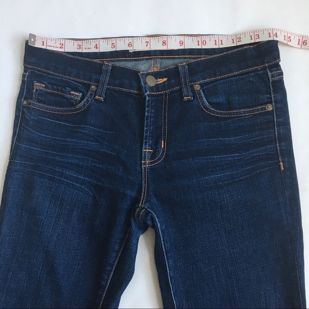 J Brand Straight Leg Ink Dark Wash Blue Denim Jeans 27 - Picture 11 of 17